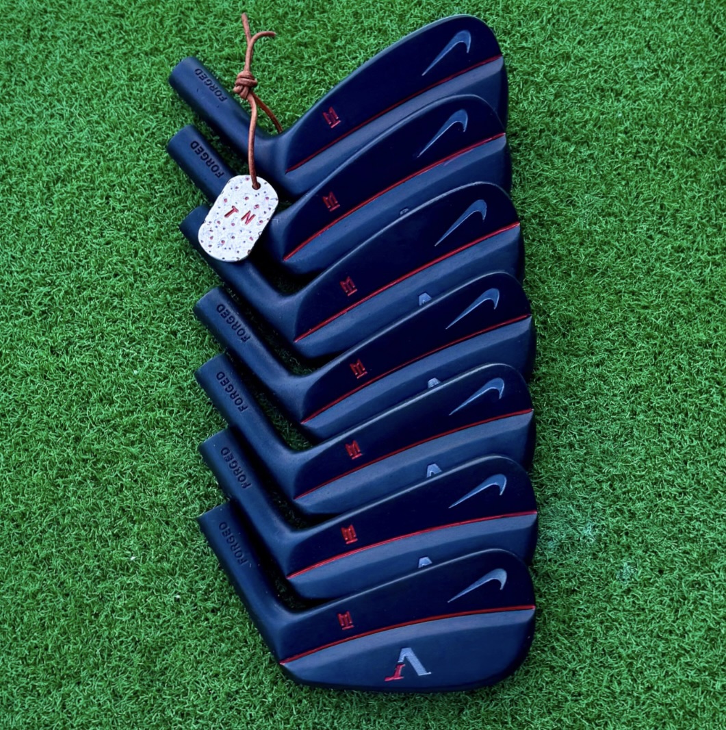 Nike TW VR iron after Tour Blast Black Oxide refinish by Sublevel Golf