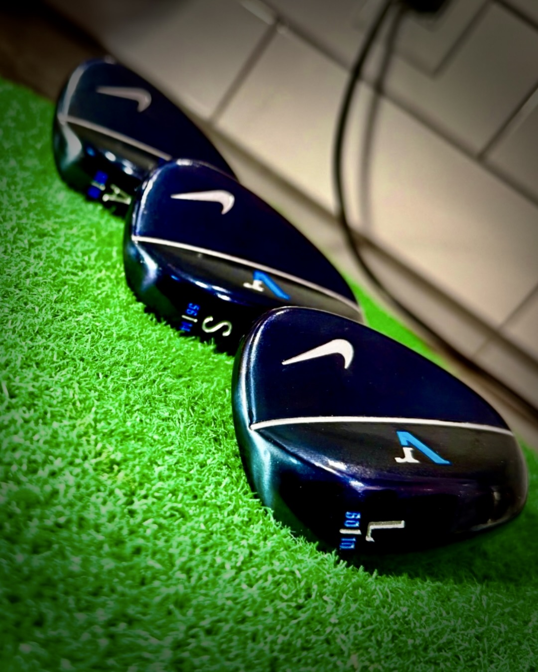 Nike VR wedge after Torched Blue Polished refinish by Sublevel Golf
