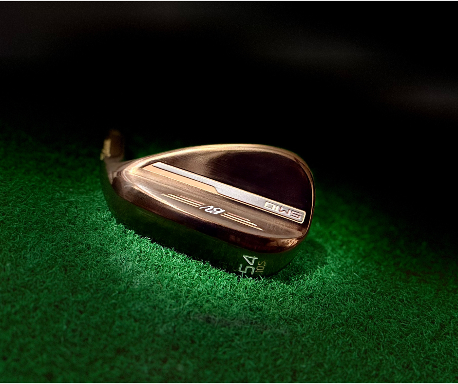Titleist SM10 54° wedge after Polished Torched Bronze refinish by Sublevel Golf